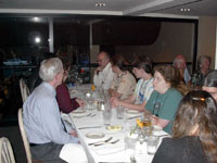 RAH Dinner - The Bear family (from green shirt, leftwards)